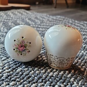 Floral Ceramic Salt and Pepper Shakers